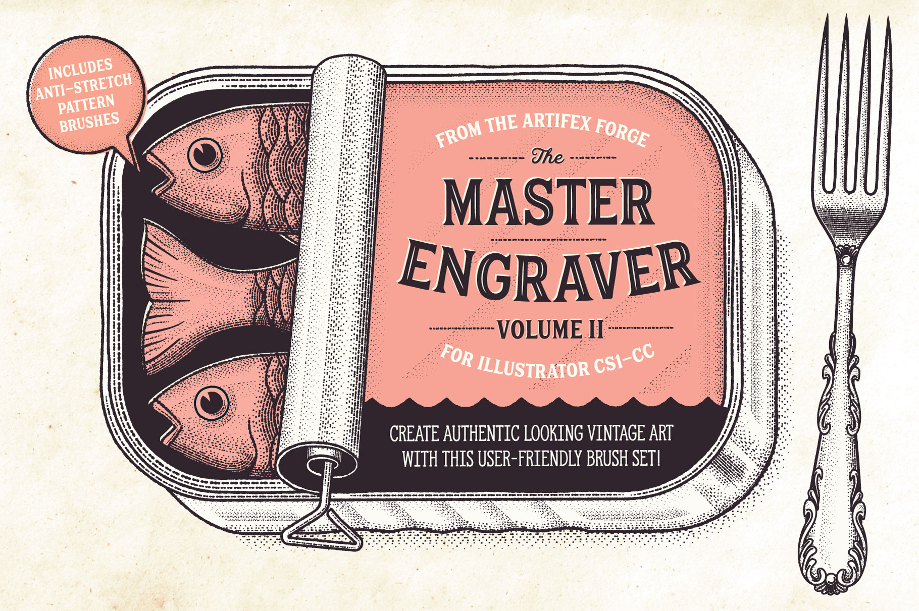 The Master Engraver - Engraved Illustrator Brushes
