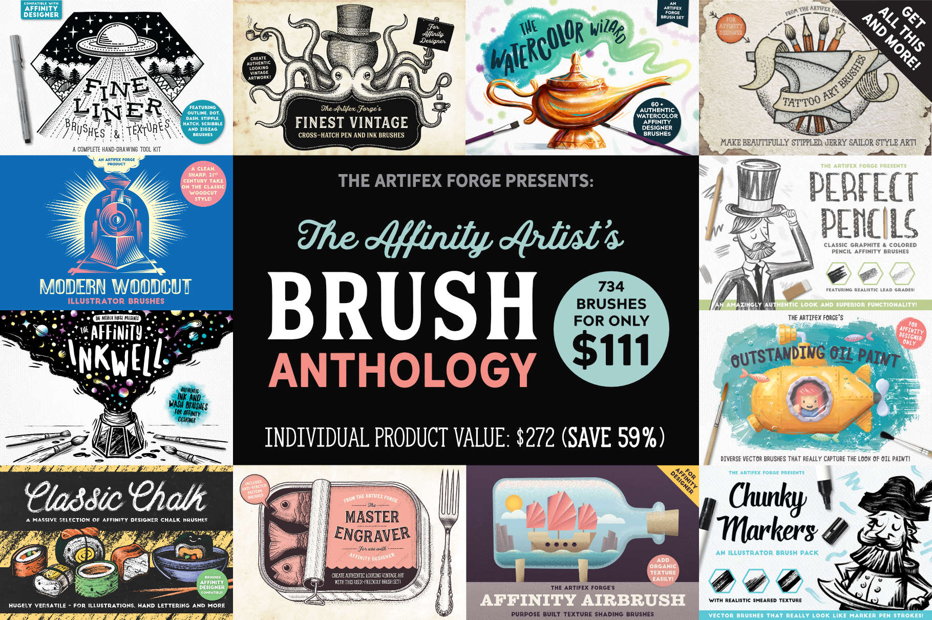 The Affinity Designer Artists Brush Anthology