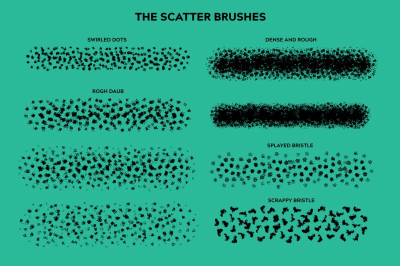 Contents of brushes for Illustrator.