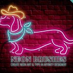 Neon Glow Effect Brushes for Affinity Designer Image