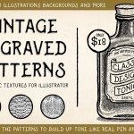 Vintage Engraved Effect Illustrator Patterns Image