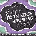 Rip It Up! – Torn Paper Edge Brushes for Affinity Designer Image