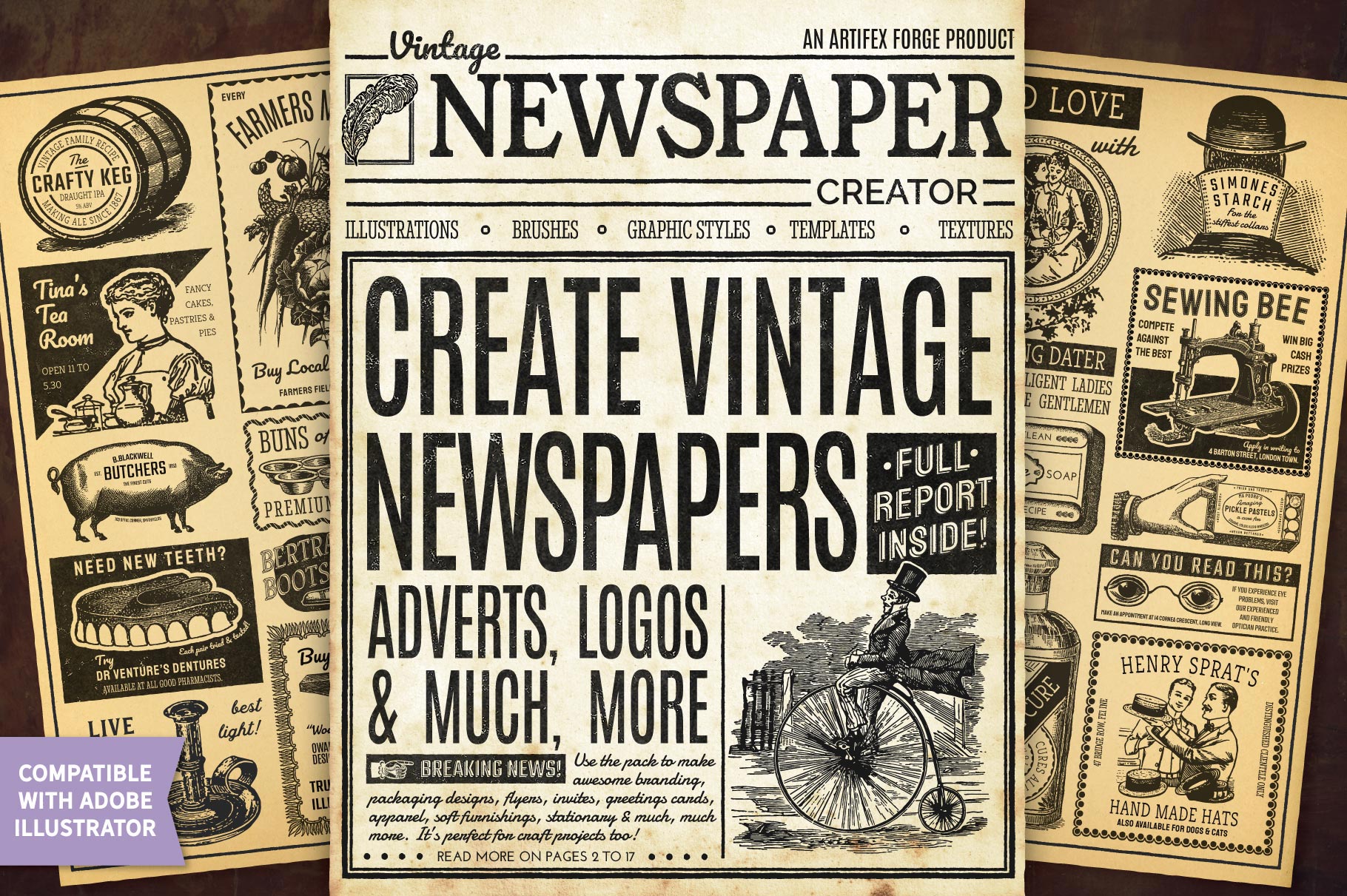 Vintage Newspaper Creator - Illustrator