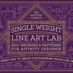 Single Weight Line Art Lab – Affinity Designer Image