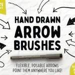 Free Hand Drawn Arrow Brushes - Illustrator & Affinity Image
