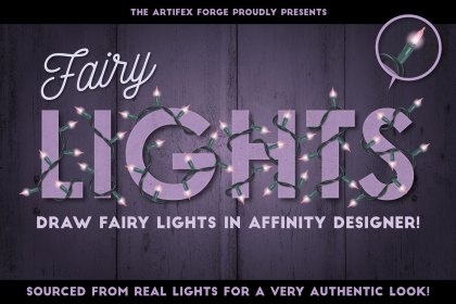 Fairy Light and Christmas light Affinity designer brushes