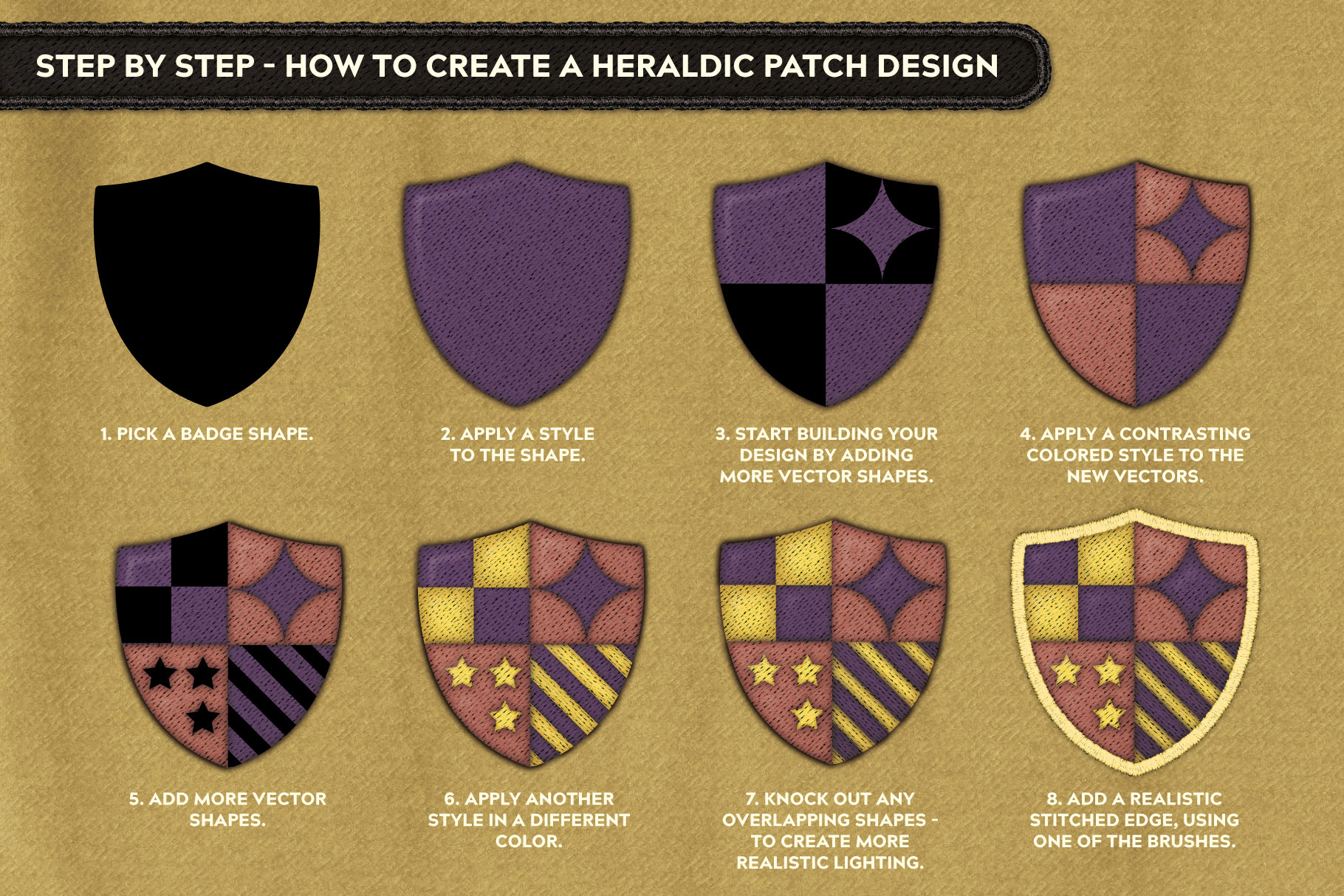 Embroidered Patch Generator  Buy Affinity Designer Patch Maker Tools -  Artifex Forge