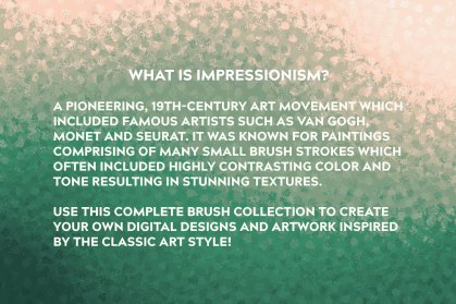 Description of Affinity Designer Brushes with impressionist background.