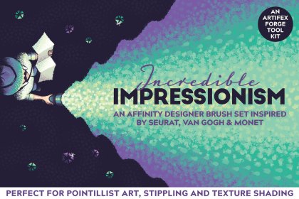 impressionism vector Affinity Designer brushes by Artifex Forge