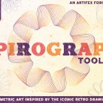 Spirograph - Brushes & Retro Textures for Adobe Illustrator Image
