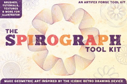Spirograph and guilloche brushes for Adobe Illustrator