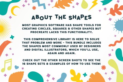 about shapes library for Procreate