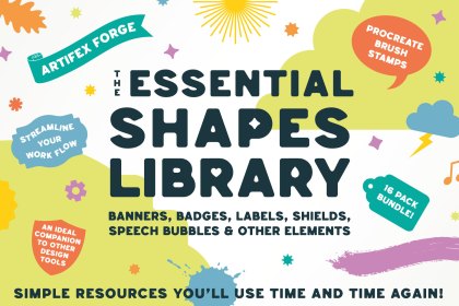 shapes library for Procreate