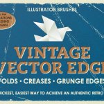 Vintage Vector Edge Illustrator Brushes Image