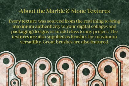 About marble and stone textures and texture brushes for Procreate. Plus, an abstract image.