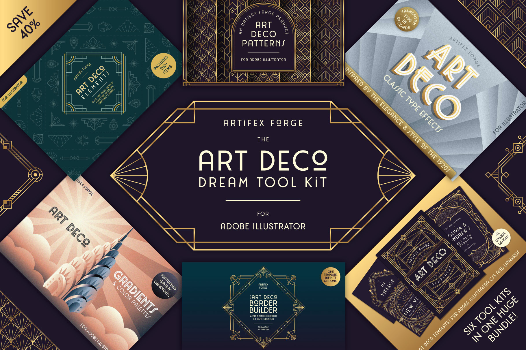 The Art Deco Design - Dream Tool Kit - Adobe Illustrator